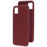 Mobiparts Samsung Galaxy A22 5G Siliconen Hoesje Backcover - Plum Red