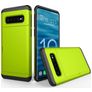 Mobigear Card Samsung Galaxy S10 Hoesje Hardcase Backcover Shockproof met Pasjeshouder - Groen