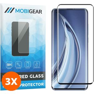 Mobigear Curved Xiaomi Mi 11 Glazen Screenprotector - Case Friendly - Zwart (3-Pack)