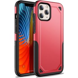 Mobigear Slim Armor iPhone 12 Pro Max Hoesje Hardcase Backcover Shockproof - Rood
