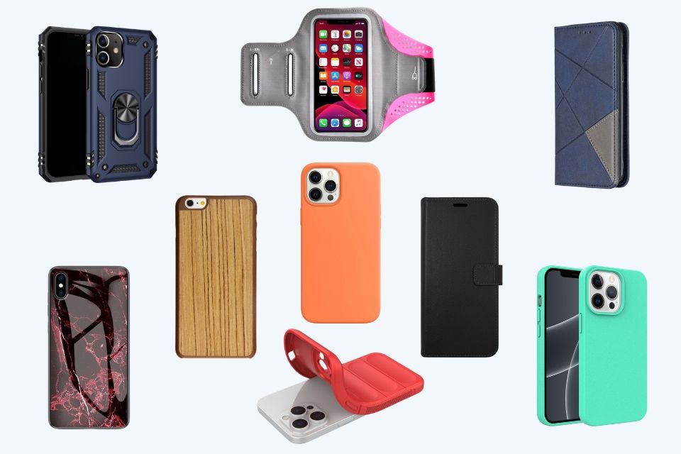 Telefoonhoesjes van verschillende materialen