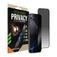 Striker Xtreme Impact Privacy iPhone 16 Pro Max Glazen Screenprotector - Case Friendly - Zwart