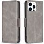 Mobigear Excellent iPhone 16 Pro Hoesje Bookcase Portemonnee - Grijs