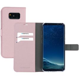 Mobiparts Saffiano Wallet Samsung Galaxy S8 Plus Hoesje Bookcase Portemonnee - Roze