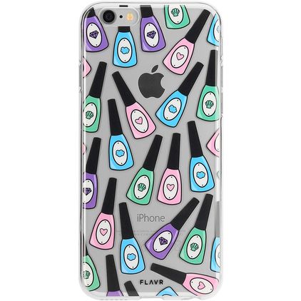 FLAVR iPlate iPhone SE (2020) Hoesje Flexibel TPU Backcover - Nail Polish
