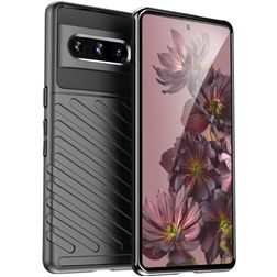 Mobigear Groove Google Pixel 7 Pro Hoesje Flexibel TPU Backcover - Zwart