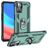 Mobigear Armor Ring OPPO A76 Hoesje Hardcase Backcover Shockproof met Ringhouder - Groen