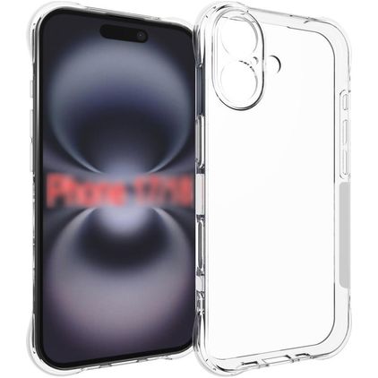 Mobigear Cushion Doorzichtig iPhone 18 Hoesje Flexibel TPU Backcover - Transparant
