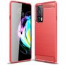 Mobigear Brushed Slim Motorola Edge 20 Hoesje Flexibel TPU Backcover - Rood