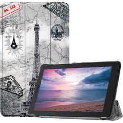 Mobigear Tri-Fold Lenovo Tab E8 Hoes Bookcase - Eiffeltoren