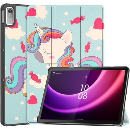 Mobigear Tri-Fold Lenovo Tab P11 Gen 2 Hoes Bookcase - Eenhoorn