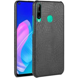 Mobigear Croco Huawei P40 Lite E Hoesje Hardcase Backcover - Zwart
