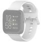 Mobigear Sport Buckle Siliconen Fitbit Versa Lite Bandje Gespsluiting - Wit