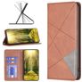 Mobigear Rhombus Slim Motorola Moto G71 5G Hoesje Bookcase - Bruin