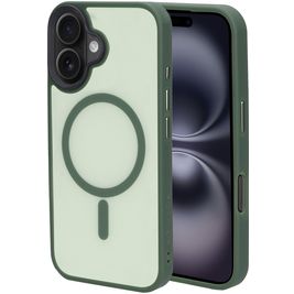 Mobiparts Hardcover iPhone 16 MagSafe Hoesje Hardcase Backcover - Satin Green