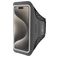 Mobiparts Comfort Fit Telefoonhouder Hardlopen iPhone 15 Pro Sport Hoesje Neopreen Sportarmband - Zwart