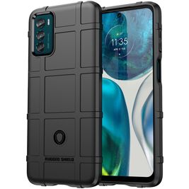 Mobigear Rugged Shield Motorola Moto G42 Hoesje Flexibel TPU Backcover Shockproof - Zwart