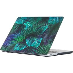 Mobigear Design MacBook Pro 13 Inch (2016-2023) Hoes Hardshell Laptopcover MacBook Case - Palm Leafs - Model A1706 / A1708 / A1989 / A2159 / A2289 / A2251 / A2338