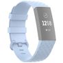 Mobigear Cross Siliconen Fitbit Charge 4 Bandje Gespsluiting - Babyblauw