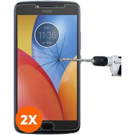 Mobigear Motorola Moto E4 Plus Glazen Screenprotector - Case Friendly (2-Pack)