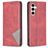 Mobigear Rhombus Slim Samsung Galaxy S24 FE Hoesje Bookcase - Rood