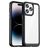 Mobigear Crystal iPhone 14 Pro Hoesje Hardcase Backcover - Transparant / Zwart