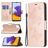 Mobigear Butterfly Samsung Galaxy A22 5G Hoesje Bookcase Portemonnee - Roségoud