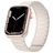 Mobigear Loop Mag Siliconen Apple Watch Bandje Magneetsluiting - 49/46/45/44 mm - Sterrenlicht