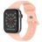 Mobigear Sport Dual Siliconen Apple Watch Bandje Druksluiting - 49/46/45/44 mm - Zalmroze