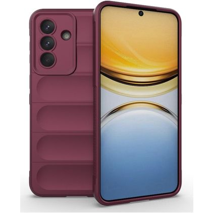 Mobigear Bumpy Samsung Galaxy A57 Hoesje Flexibel TPU Backcover - Wine Red