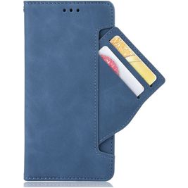 Mobigear Slide Wallet POCO F4 GT Hoesje Bookcase Portemonnee - Blauw