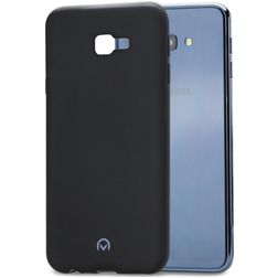 Mobilize Rubber Gelly Samsung Galaxy J4 Plus Hoesje Flexibel TPU Backcover - Matt Black