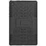 Mobigear Tire Lenovo Tab M10 Plus Hardcase Backcover + Standaard - Zwart