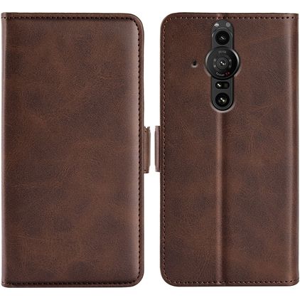 Mobigear Slim Magnet Sony Xperia Pro-I Hoesje Bookcase Portemonnee - Bruin