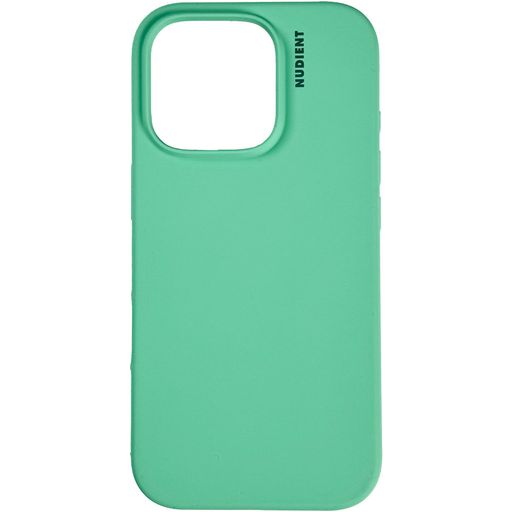 Nudient Base iPhone 16 Pro Max Siliconen Hoesje Backcover - Mint Green
