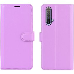 Mobigear Classic Realme X50 Hoesje Bookcase Portemonnee - Paars