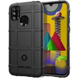 Mobigear Rugged Shield Xiaomi Redmi 9C Hoesje Flexibel TPU Backcover Shockproof - Zwart