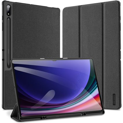 Mobigear Domo Samsung Galaxy Tab S10 Ultra Hoes Bookcase + Stylus Houder - Zwart