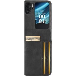 Mobigear Excellent Wallet OPPO Find N2 Flip Hoesje Hardcase Backcover - Zwart