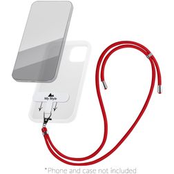 My Style Lanyard Universeel Telefoonkoord Verstelbaar - Rood