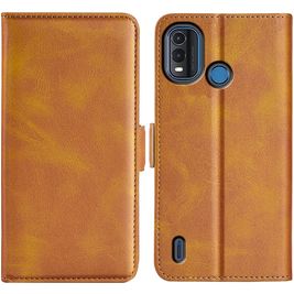 Mobigear Slim Magnet Nokia G11 Plus Hoesje Bookcase Portemonnee - Cognac