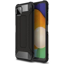 Mobigear Outdoor Samsung Galaxy A22 5G Hoesje Hardcase Backcover Shockproof - Zwart