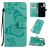 Mobigear Butterfly Xiaomi Redmi Note 8T Hoesje Bookcase Portemonnee - Turquoise