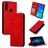 Mobigear Retro Slim Huawei P Smart Plus (2019) Hoesje Bookcase - Rood