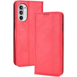 Mobigear Sensation Motorola Moto G52 Hoesje Bookcase Portemonnee - Rood