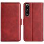 Mobigear Slim Magnet Sony Xperia 1 IV Hoesje Bookcase Portemonnee - Rood
