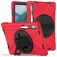 Mobigear SureGrip XGuard Lenovo Tab P11 Pro Gen 2 Hoes Hard kunststof / Siliconen Backcover + Stylus Houder + Standaard - Rood