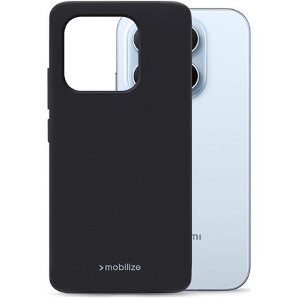 Mobilize Rubber Gelly Xiaomi 17T Pro Hoesje Flexibel TPU Backcover - Zwart
