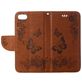 Mobigear Butterfly iPhone SE (2020) Hoesje Bookcase Portemonnee - Bruin