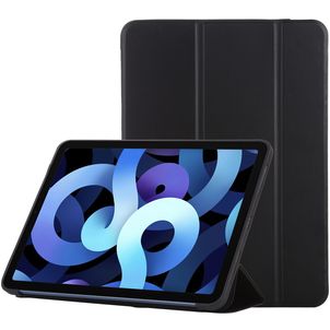 Mobigear Tri-Fold Gel iPad Air 4 (2020) Hoes TPU,Kunstleer Bookcase - Zwart